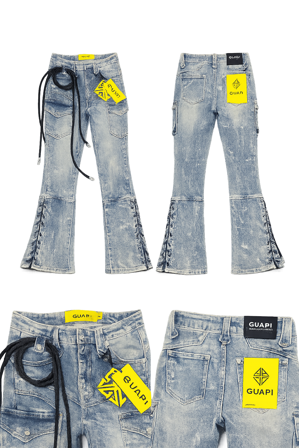 GUAPI JEANS AQUA BLUE WAXED ROPE