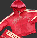 Rough Play Red Stripe Hoodie