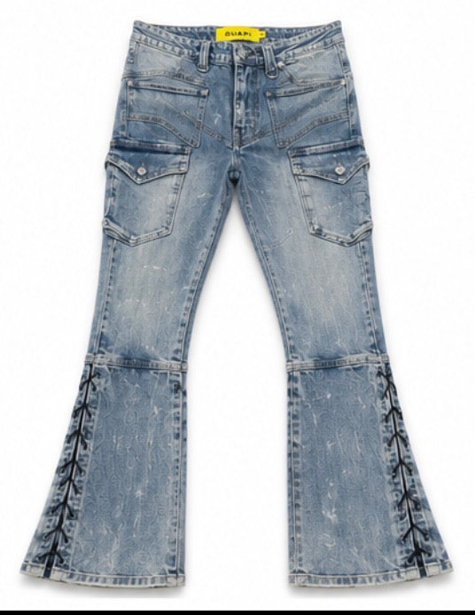 GUAPI JEANS AQUA BLUE WAXED ROPE