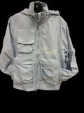 SMOKE RISE WW26S482-SKY BLUE UTILITY WINBREAKER JACKET