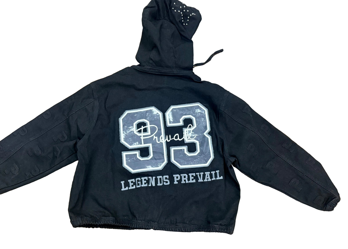 Legends Prevail Hoodie Black Denim LP-WT-092C