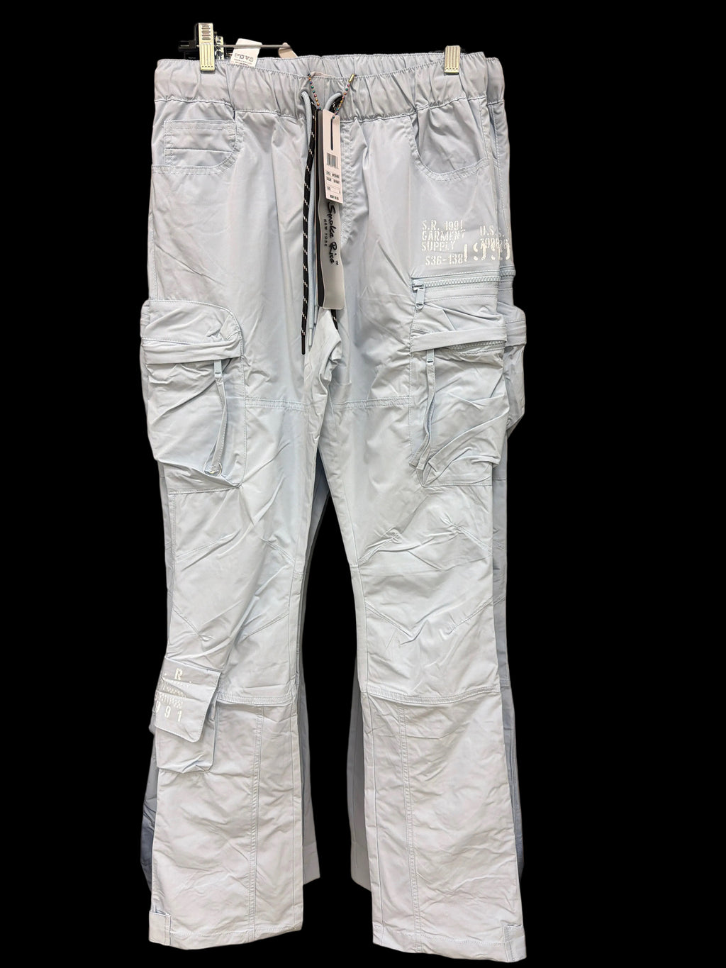 SMOKE RISE WP26S483-SKY BLUE UTILITY WINBREAKER PANT