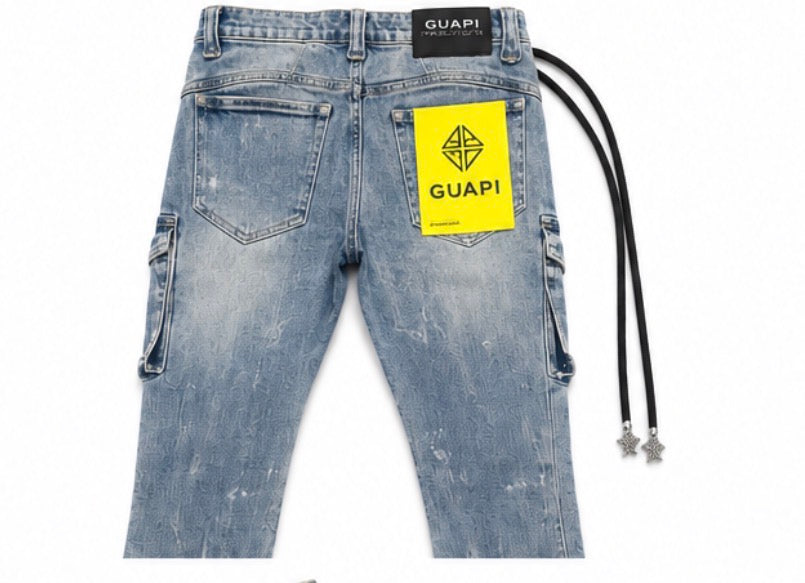 GUAPI JEANS AQUA BLUE WAXED ROPE