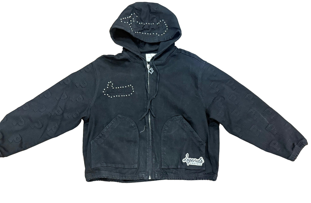 Legends Prevail Hoodie Black Denim LP-WT-092C