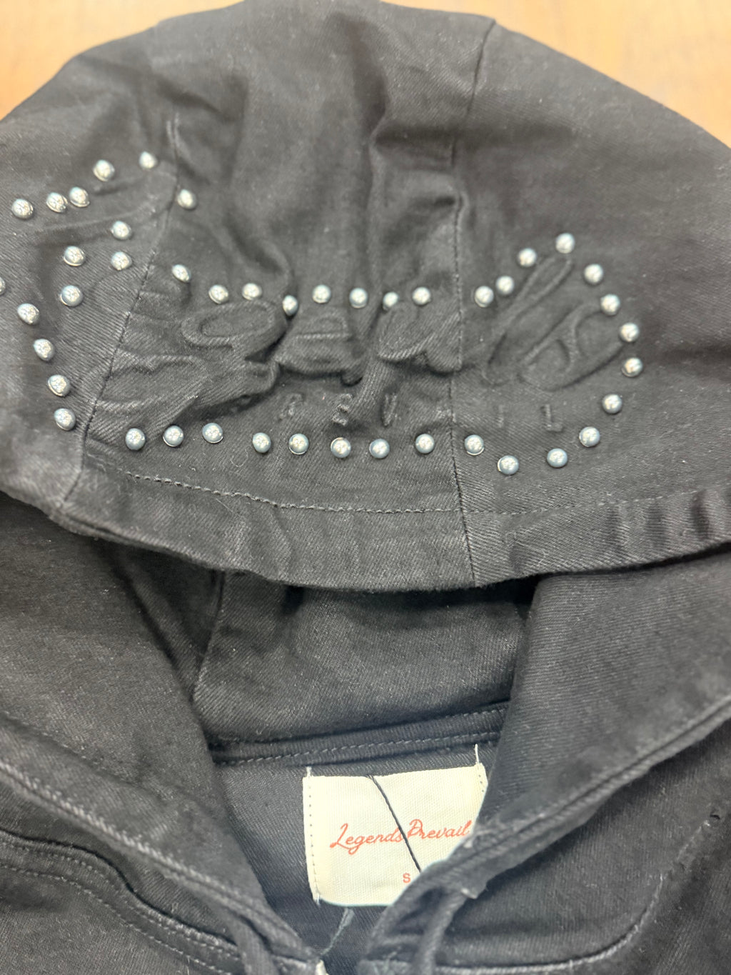 Legends Prevail Hoodie Black Denim LP-WT-092C