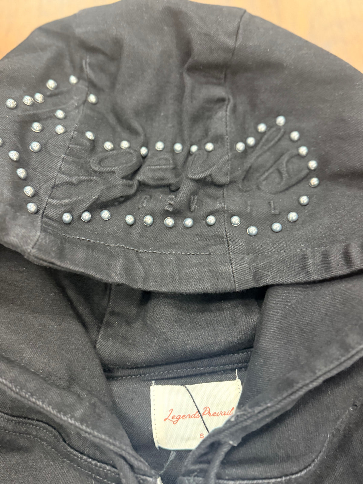 Legends Prevail Hoodie Black Denim LP-WT-092C