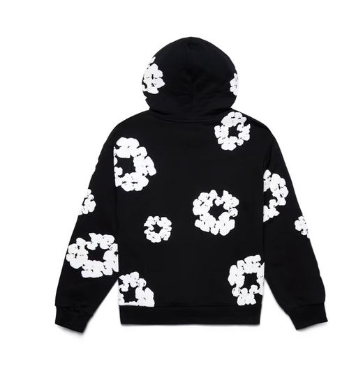 Denim Tears Black White The Cotton Wreath Hoodie