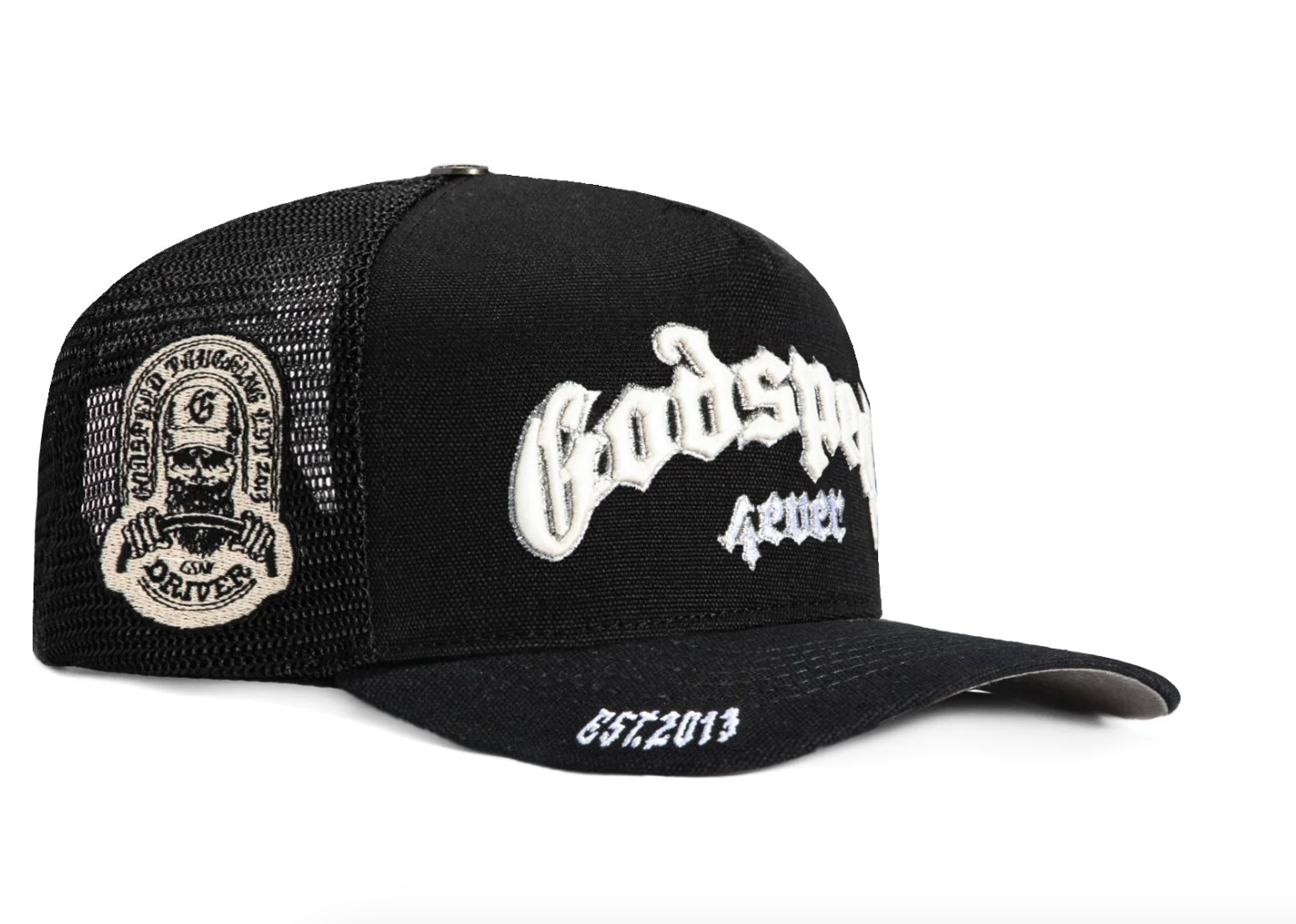 GODSPEED-HAT-BLACK WHITE
