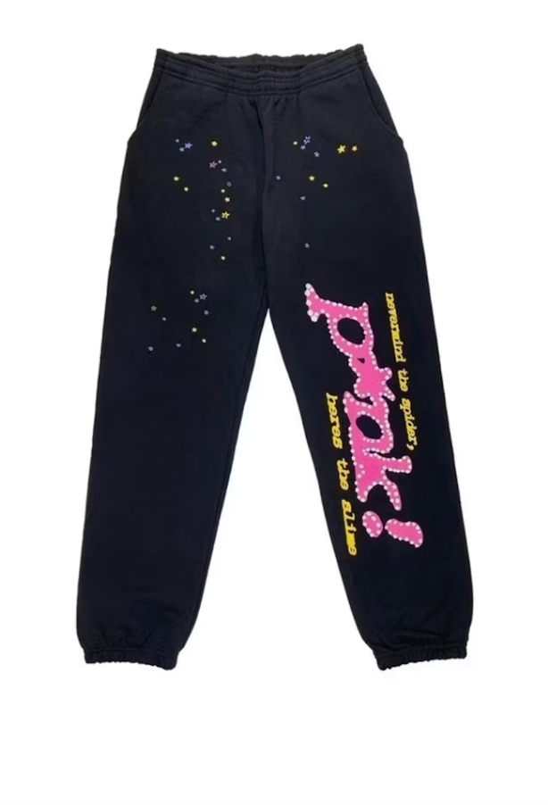 SP5DER-SWT-P*NK BLACK