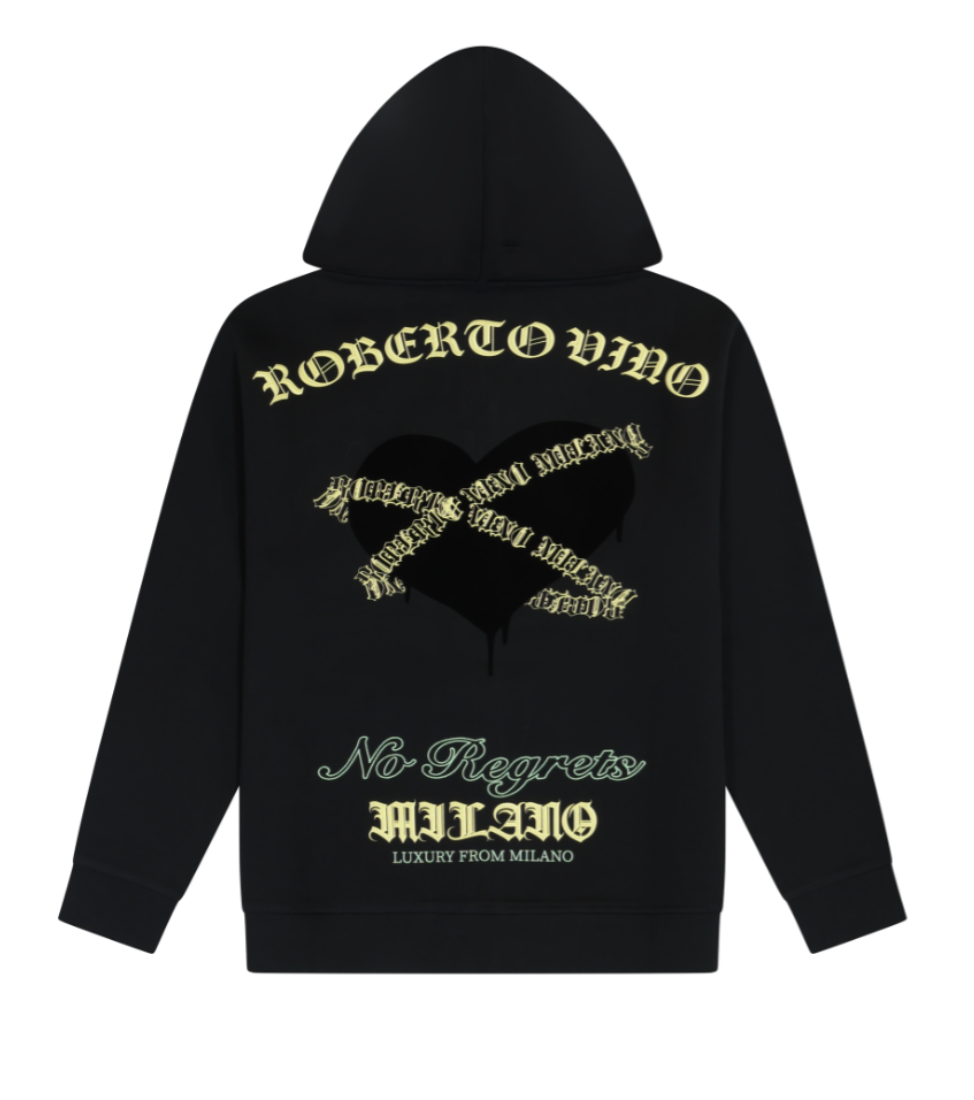 Roberto Vino Milano The Heart Zip Hoodie