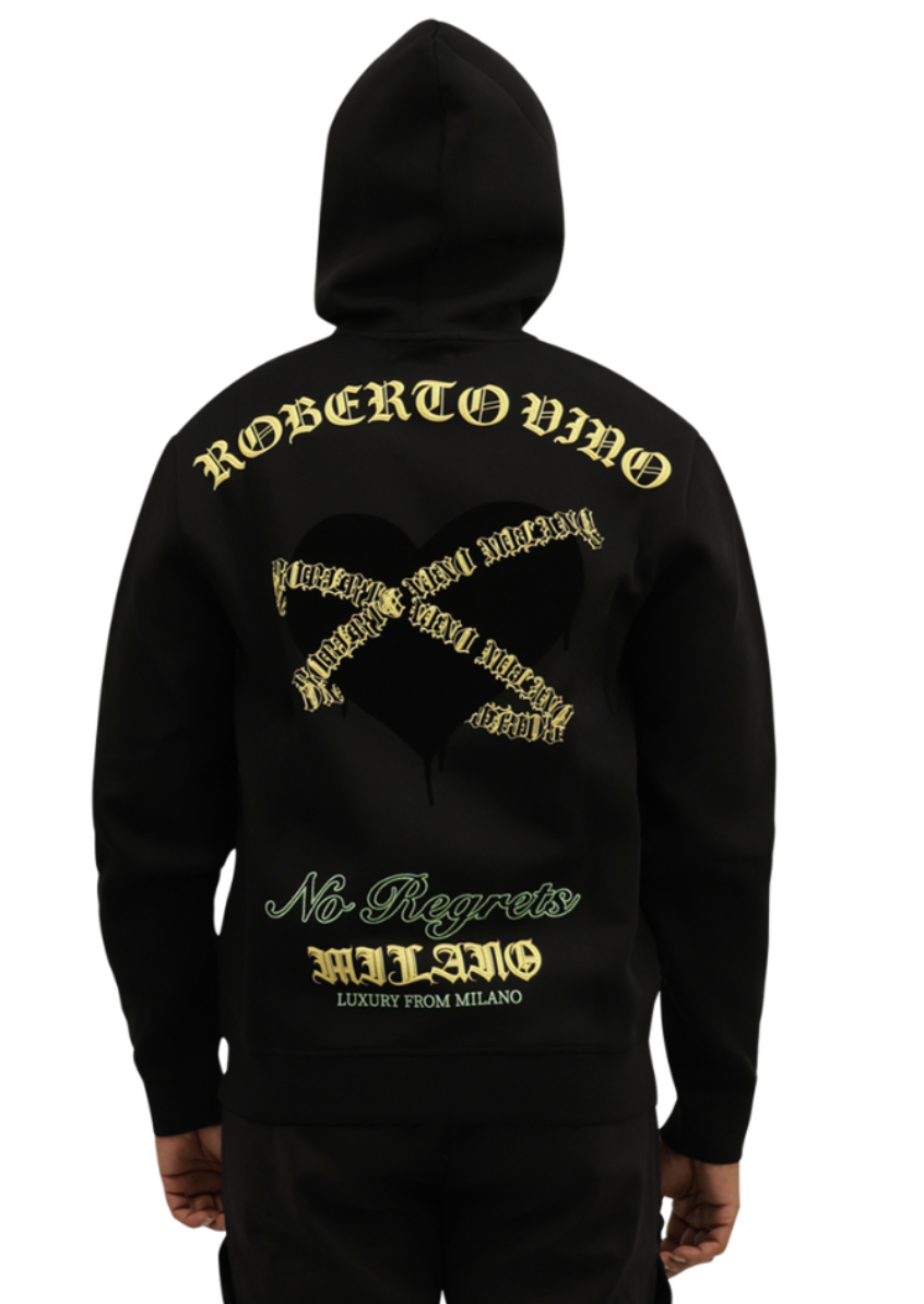 Roberto Vino Milano The Heart Zip Hoodie