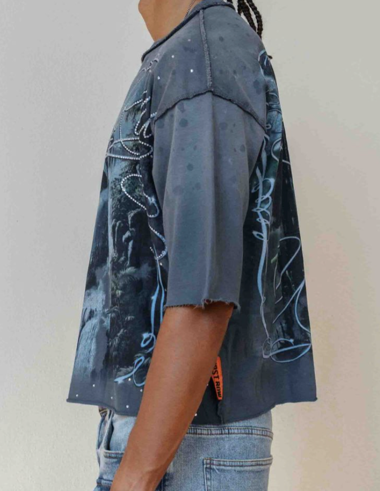 FRM1042-LOST UTOPIA UNEARTH CROPPED TEE