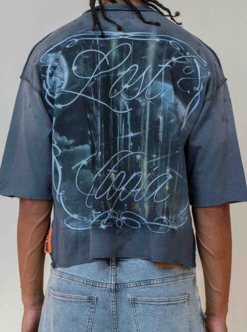 FRM1042-LOST UTOPIA UNEARTH CROPPED TEE