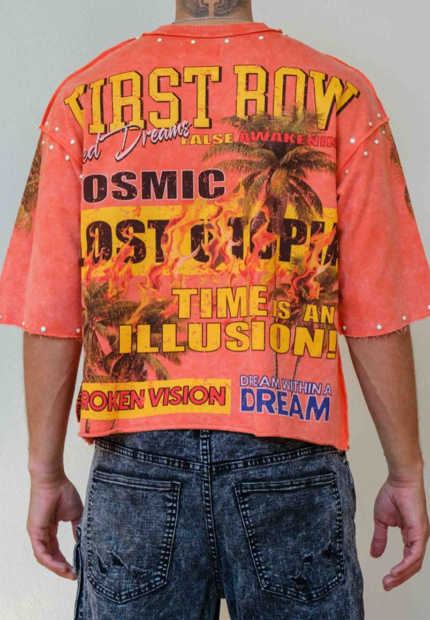 FRM1040-LOST UTOPIA BROKEN CROPPED TEE