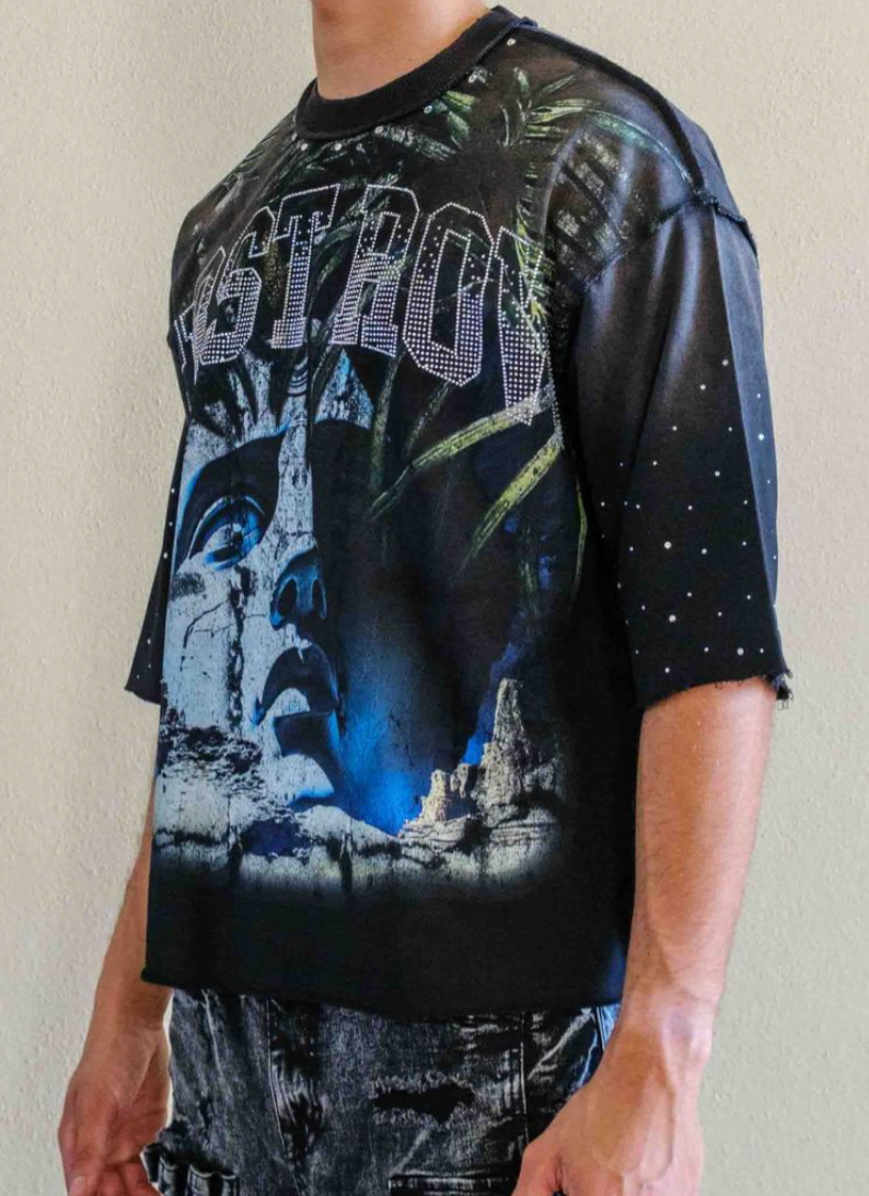 FRM1049-LOST UTOPIA MYTH CROPPED TEE