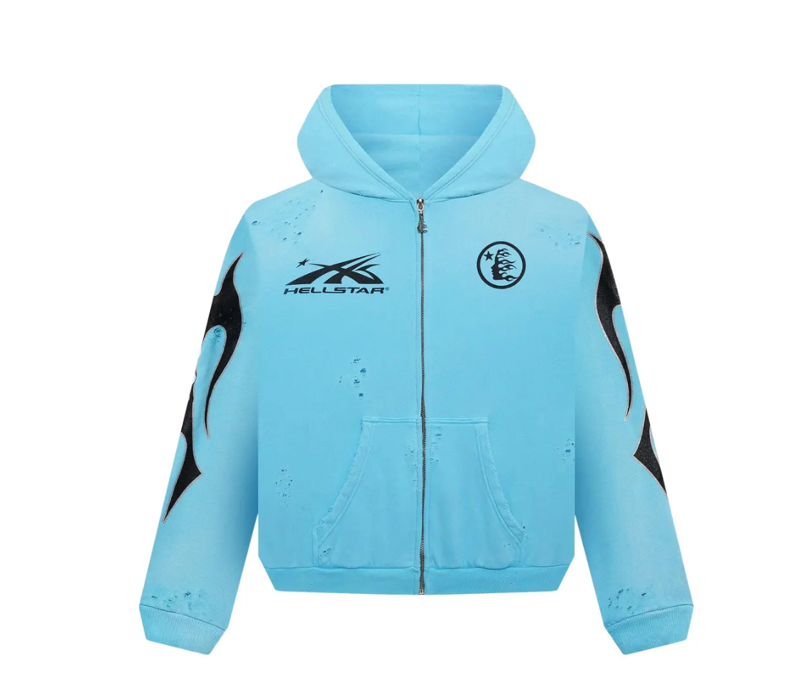 Hellstar Blue Studios Zip Hoodie