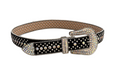 STUD BELT BLACK SILVER