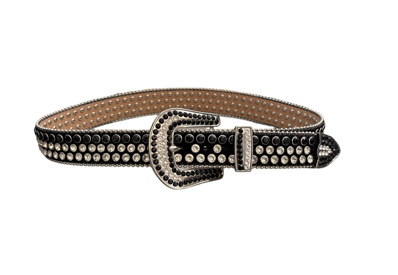 STUD BELTS BLACK/BLACK