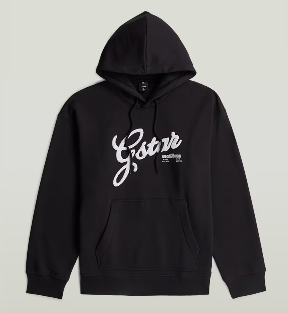 GSTAR -Chenille Relaxed Hoodie Sweater 6484 54