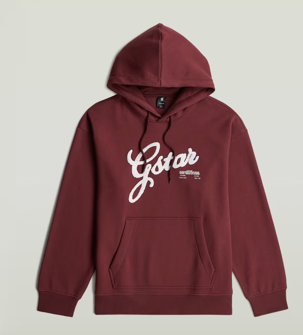 GSTAR -Chenille Relaxed Hoodie Sweater - 4608 54