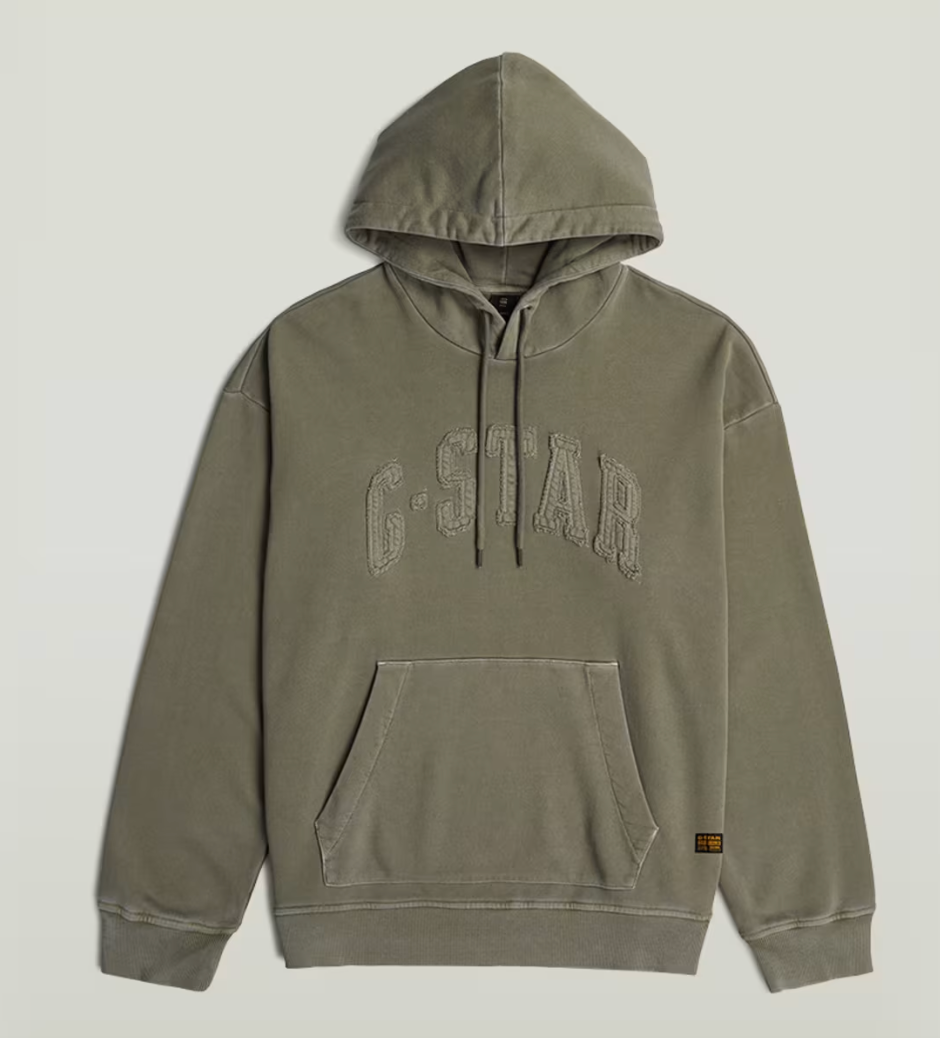 GSTAR - Applique Relaxed Hoodie Sweater - 273 54