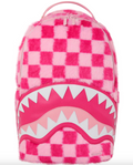 SG8179- SPRAYGROUND FURZILLA SHARK (PINK CHECK) BACKPACK