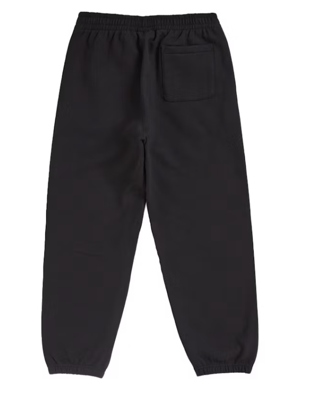 Supreme Sweat Black White Satin Applique Sweatpant