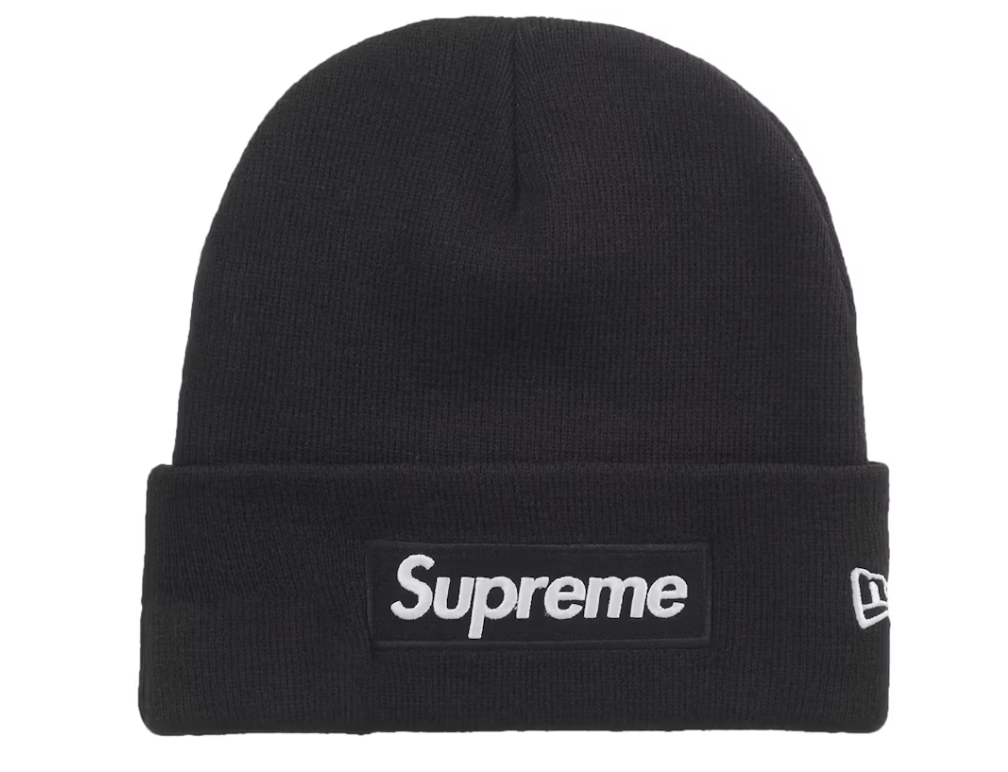 Supreme Beanie Black New Era Box Logo Beanie