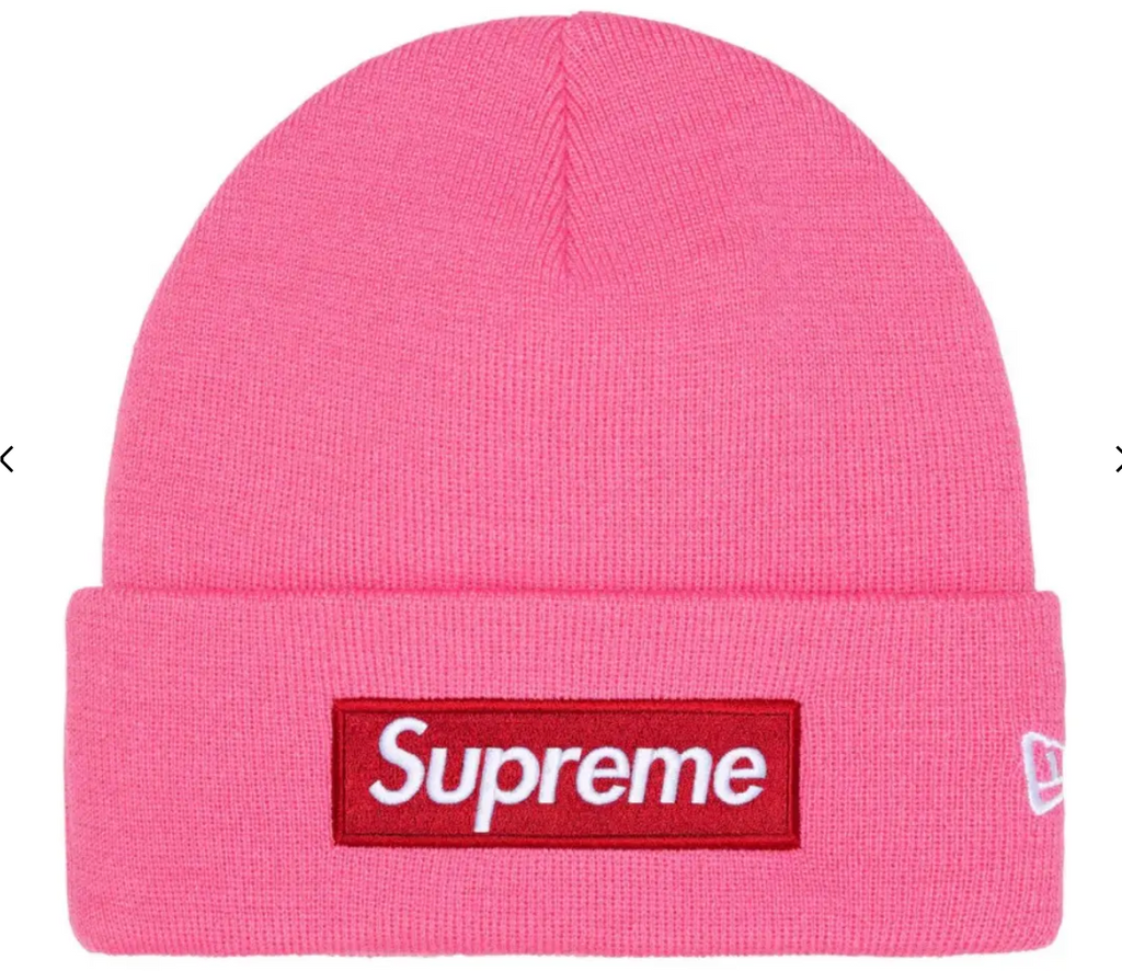 Supreme Beanie Pink New Era Box Logo Beanie