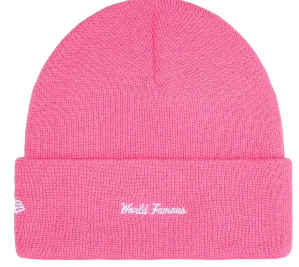 Supreme Beanie Pink New Era Box Logo Beanie