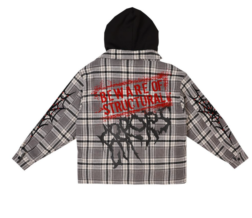 FRJ2107- BEWARE OF STRUCTURAL ERROR HOOD SHACKET