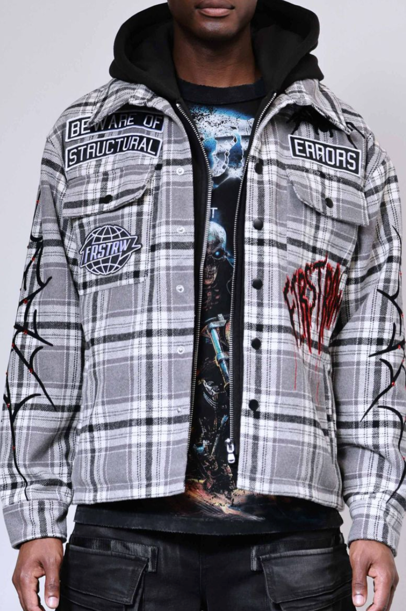 FRJ2107- BEWARE OF STRUCTURAL ERROR HOOD SHACKET