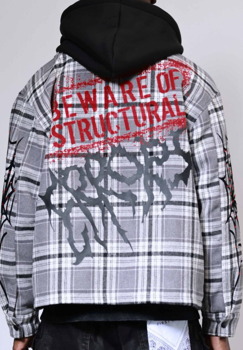 FRJ2107- BEWARE OF STRUCTURAL ERROR HOOD SHACKET