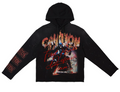 FRF2494-CAUTION NOT SO QUIET GHOST RIDER FLAMES HOODIE