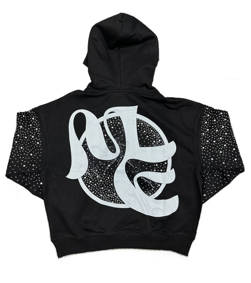 Mixed Emotion Archer Rhinestone Hoodie