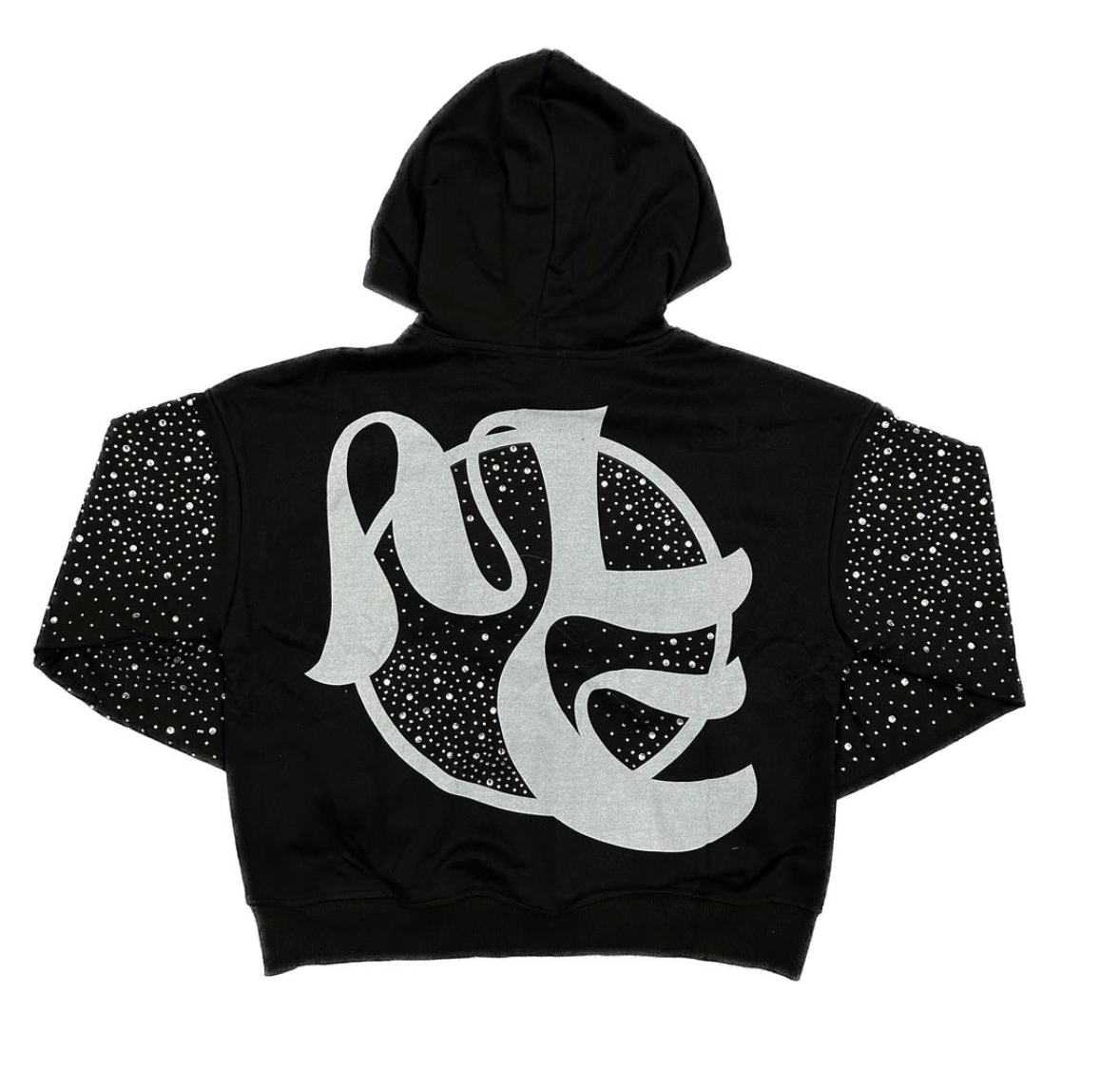 Mixed Emotion Fallen Angels Rhinestone Hoodie