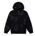 Denim Tears Black Monochrome Cotton Wreath Hoodie