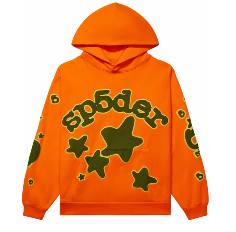 Sp5der Orange  Beluga Hoodie