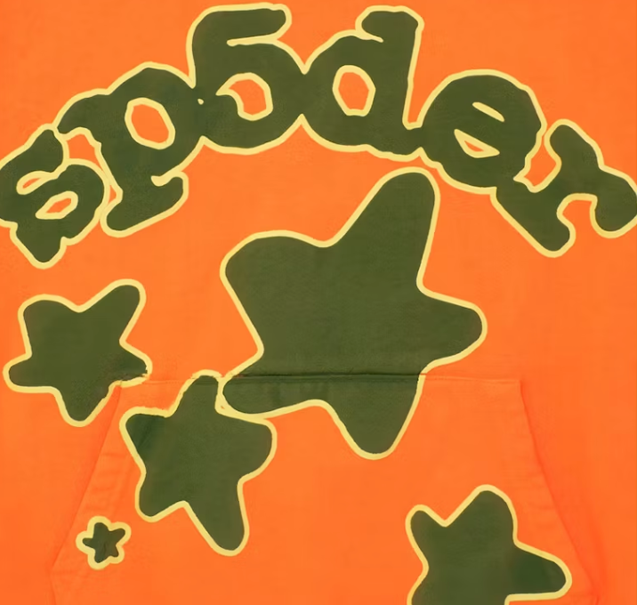 Sp5der Orange  Beluga Hoodie