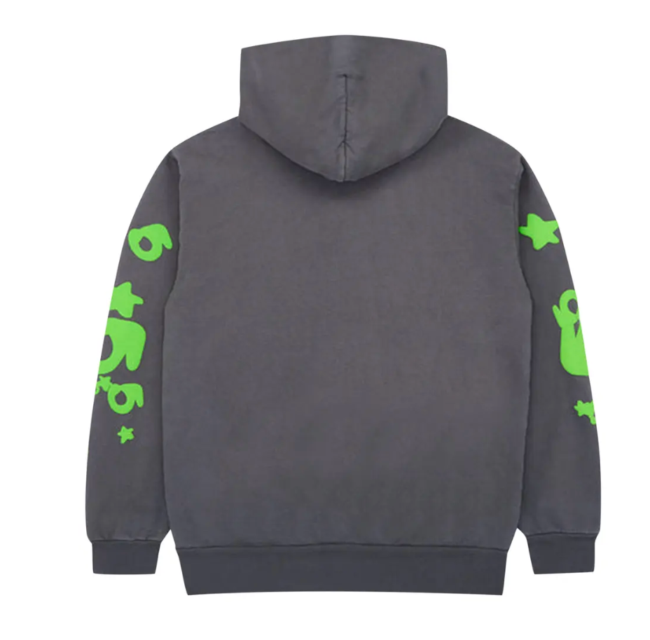 Sp5der Beluga Hoodie 'Slate Grey/Green