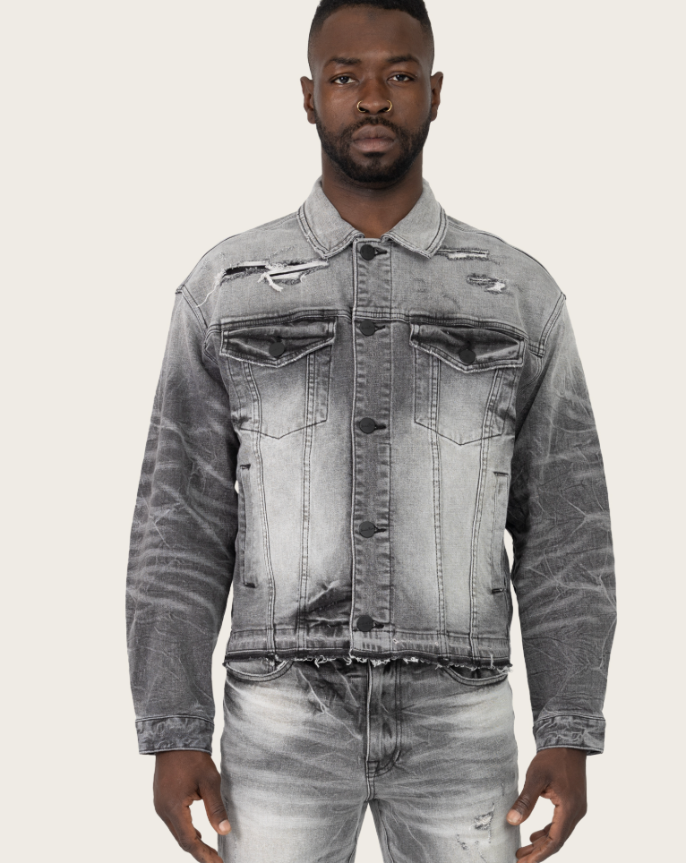 JJ25508 - HEAVY WHISKER EFFECT JACKET