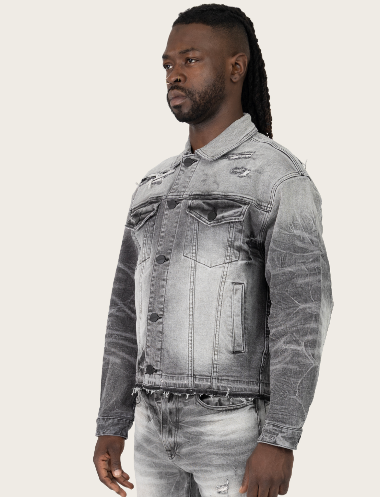 JJ25508 - HEAVY WHISKER EFFECT JACKET