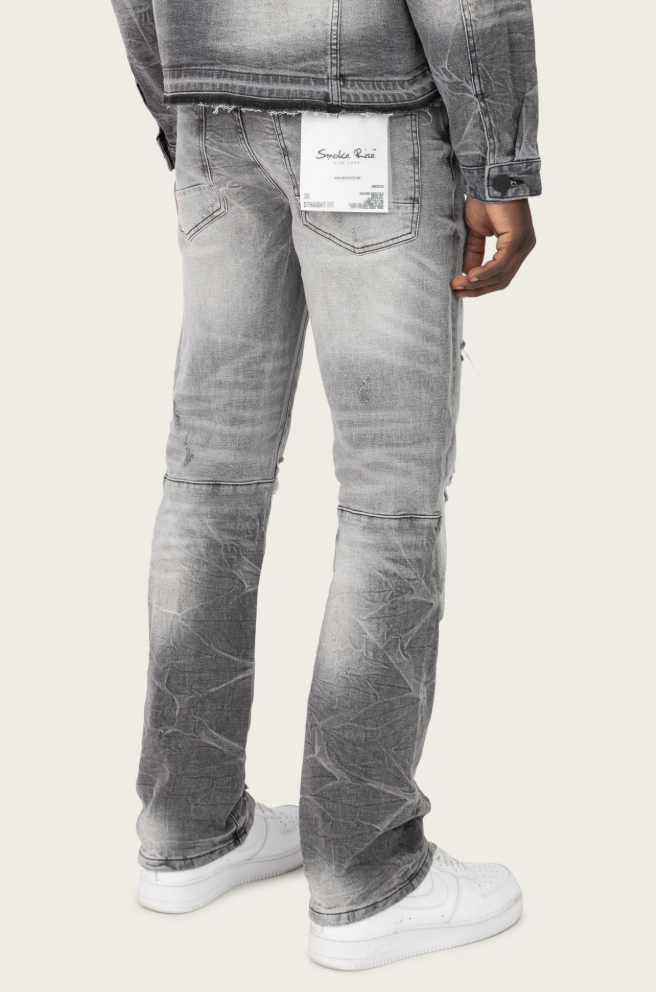 JP25508 - HEAVY WHISKER EFFECT JEAN