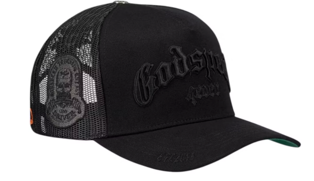 Godspeed  Hat BLACK ON BLACK GS Forever Trucker
