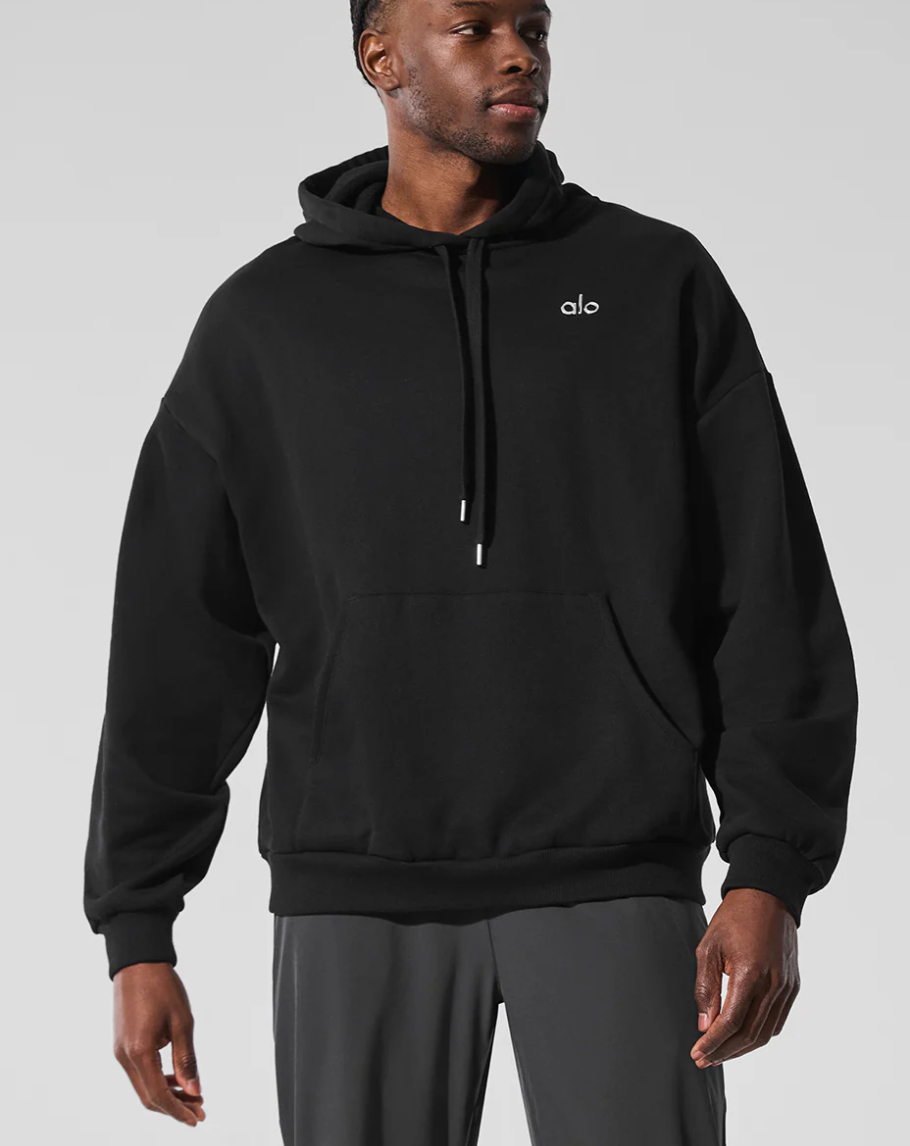 ALO BLACK ACCOLADE HOODIE