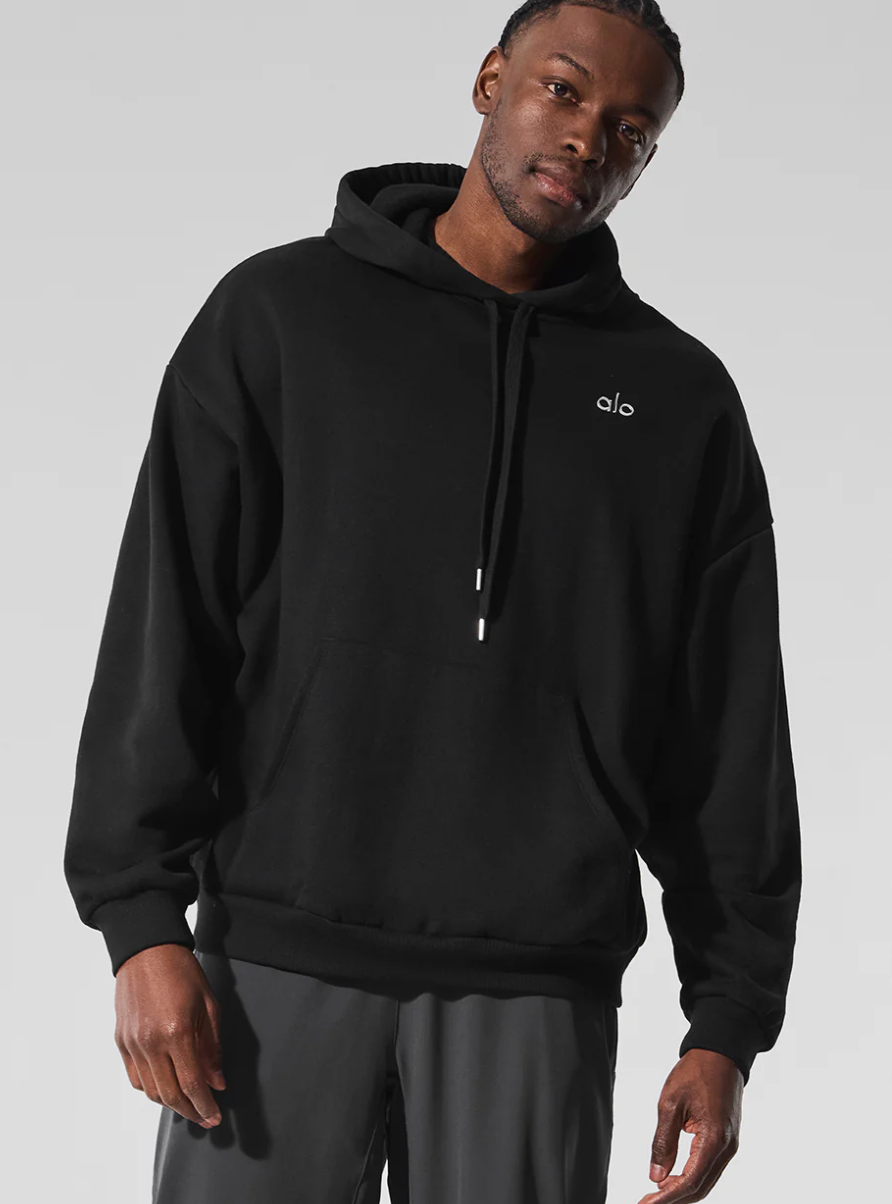 ALO BLACK ACCOLADE HOODIE