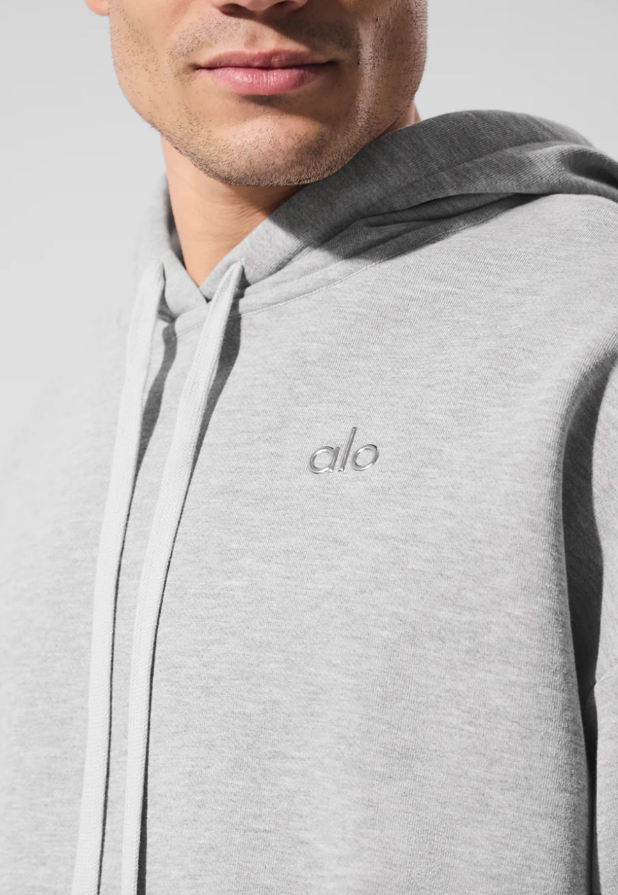 ALO GREY ACCOLADE HOODIE