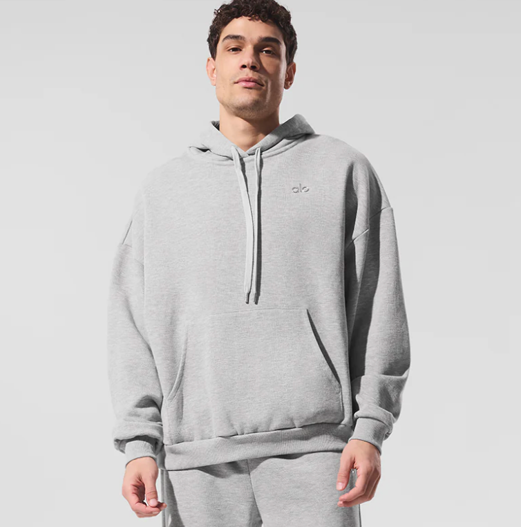 ALO GREY ACCOLADE HOODIE