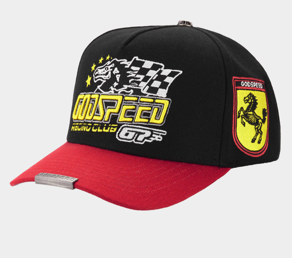 GODSPEED HAT GRC MEMBERS TRUCKER BLACK RED