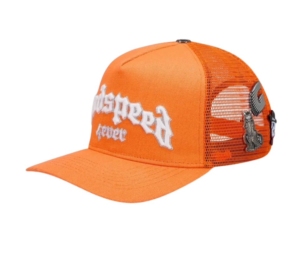 GODSPEED HAT ORANGE GS FOREVER TRUCKER